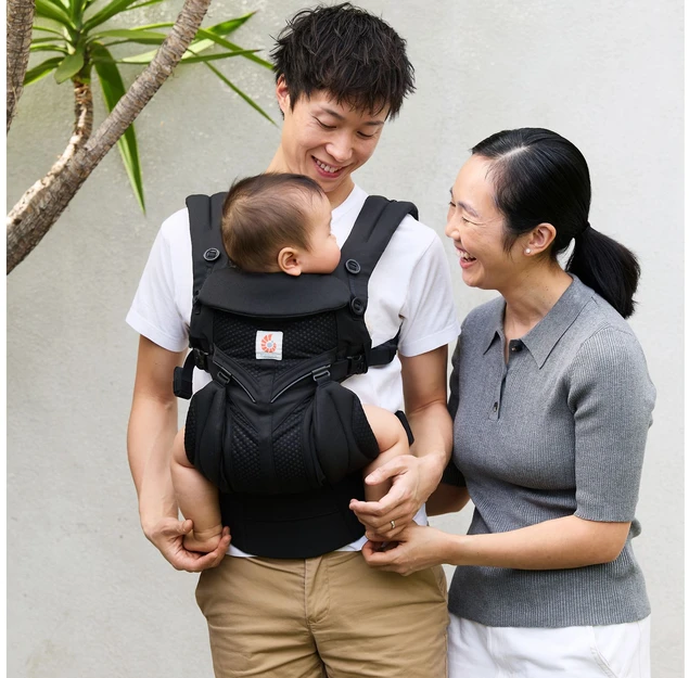 Ergobaby ergonominė kūdikio nešioklė Omni 360 Cool Air Mesh, 3,2–20 kg, BCS360PONYX