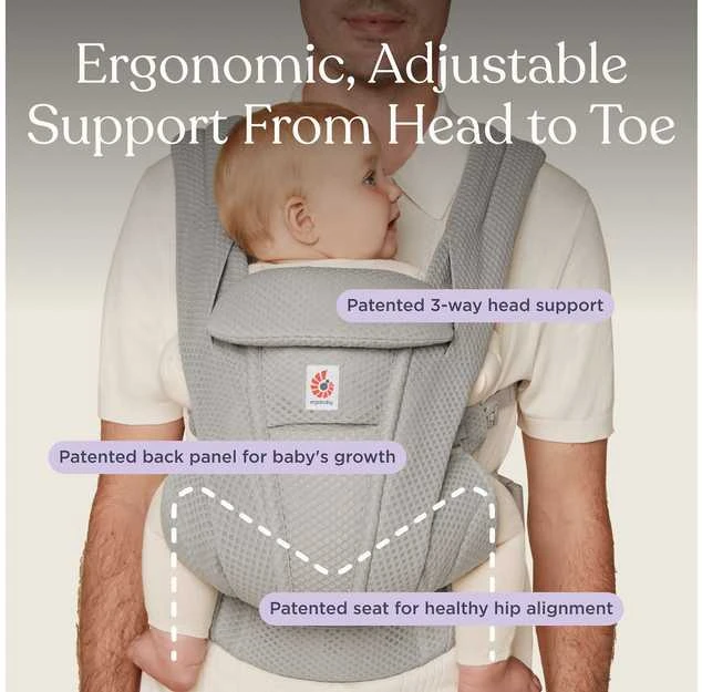 ERGOBABY OMNI DELUXE Mesh, Graphite Pilkas