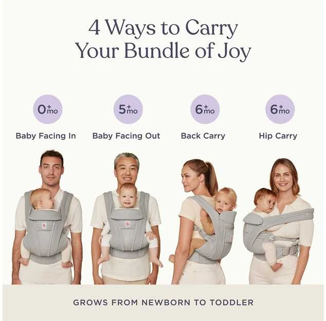 ERGOBABY OMNI DELUXE Mesh, Graphite Pilkas