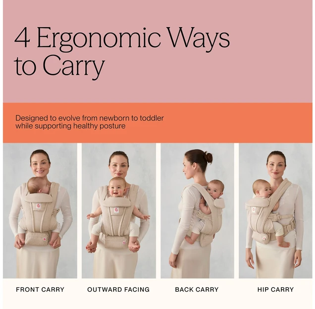 ERGOBABY OMNI DELUXE Mesh, Natural rusvai gelsvas