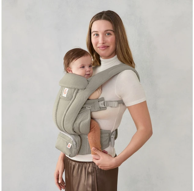 ERGOBABY OMNI DELUXE Mesh lopšys, minkštas alyvuogių spalvos
