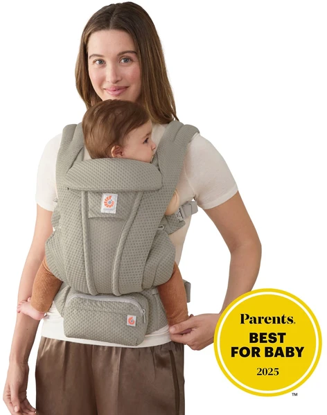 ERGOBABY OMNI DELUXE Mesh lopšys, minkštas alyvuogių spalvos