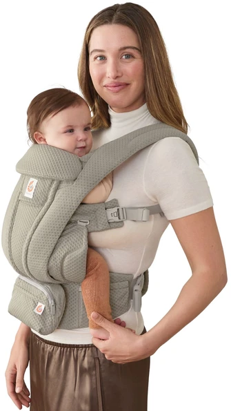 ERGOBABY OMNI DELUXE Mesh lopšys, minkštas alyvuogių spalvos