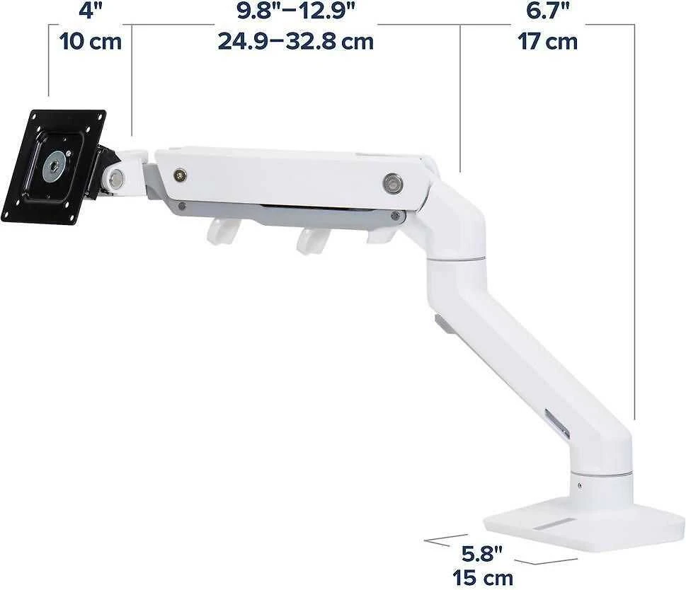 Laikiklis Ergotron - HX Desk Monitorius Arm with HD Pivot - baltas