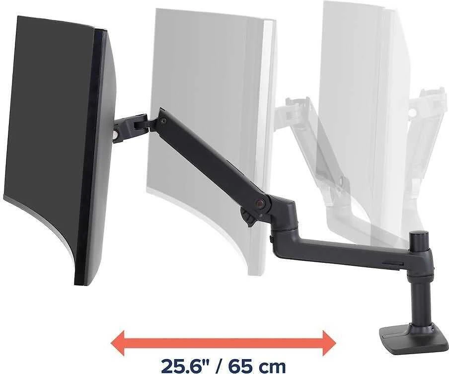 Laikiklis Ergotron LX Series 45-241-224 - Gnybtas / Varžtas - 11,3kg - 86,4 cm (34") - 100 x 100 mm - Aukščio reguliavimas - Juodas