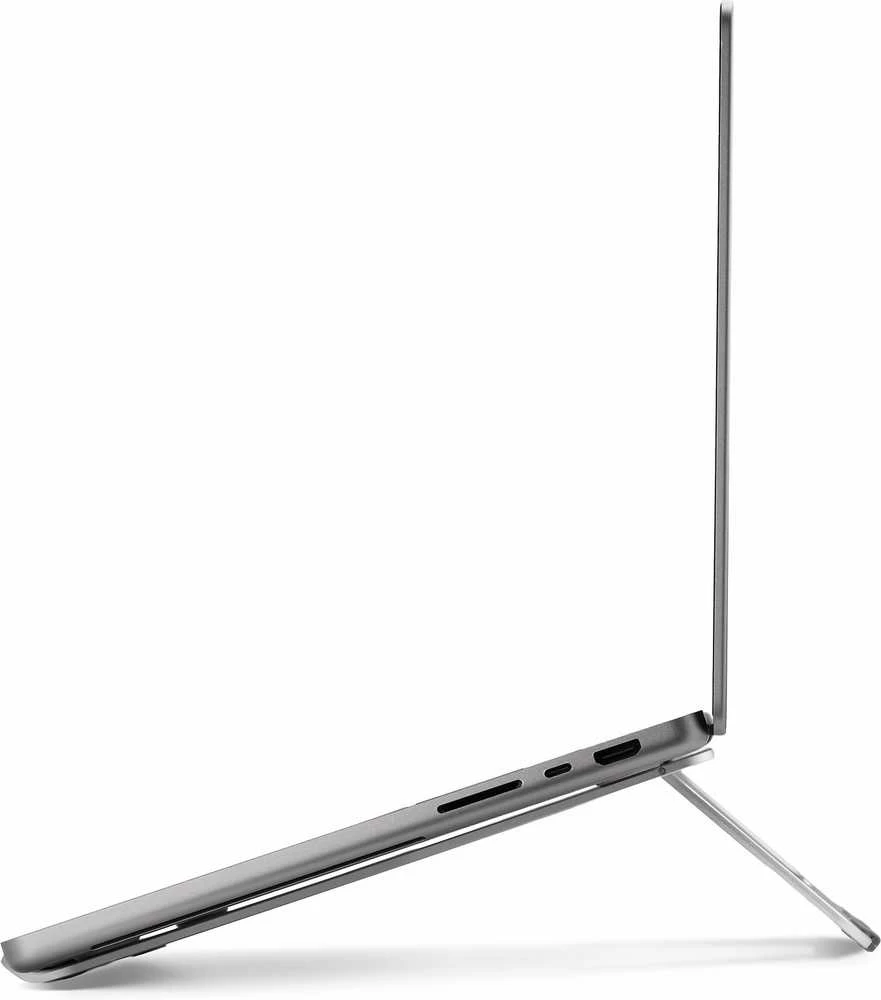 ErgoWork Alu Essential kannettavan tietokoneen alusta, hopea