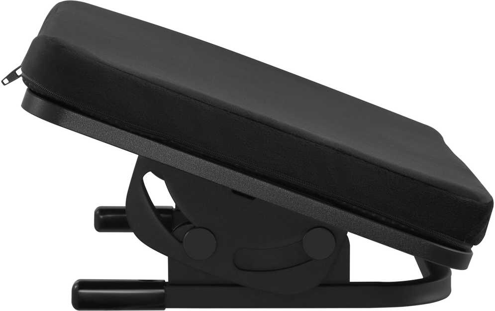 ErgoWork Footrest Pro -ergonominen jalkatuki, musta