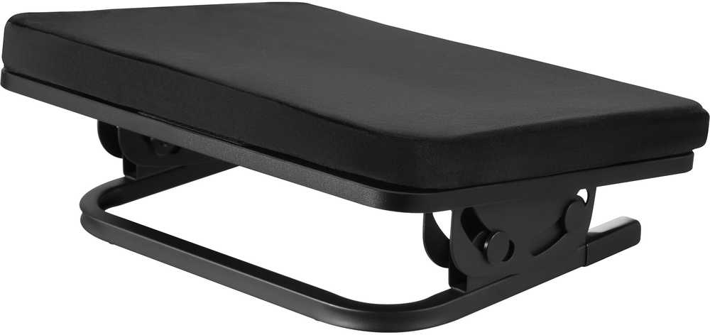 ErgoWork Footrest Pro -ergonominen jalkatuki, musta