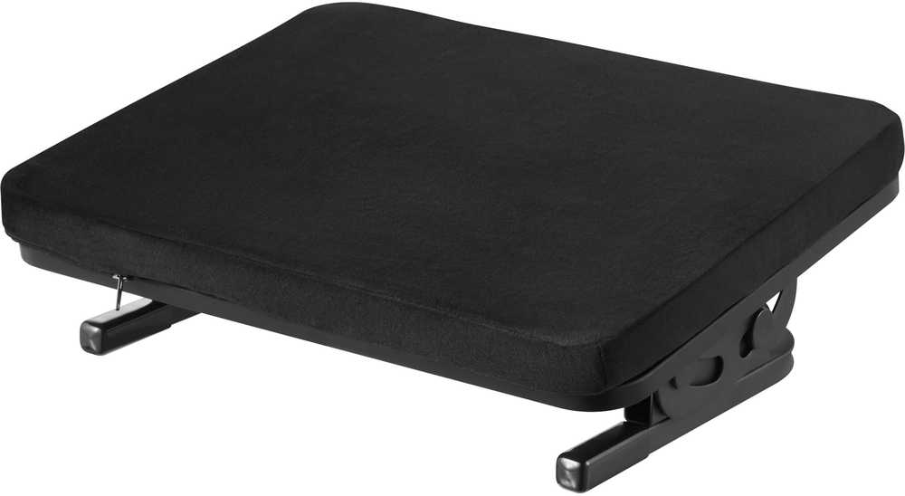 ErgoWork Footrest Pro -ergonominen jalkatuki, musta