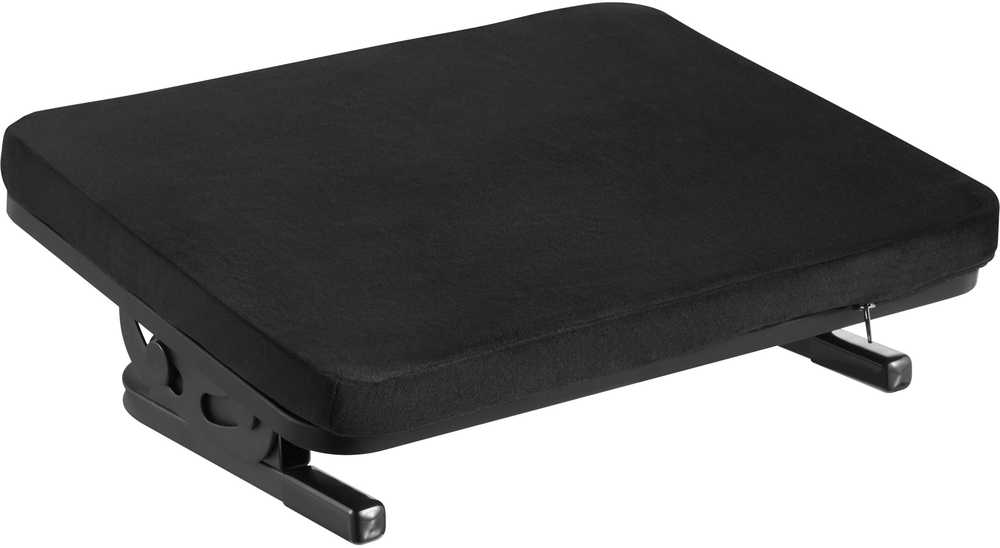 ErgoWork Footrest Pro -ergonominen jalkatuki, musta