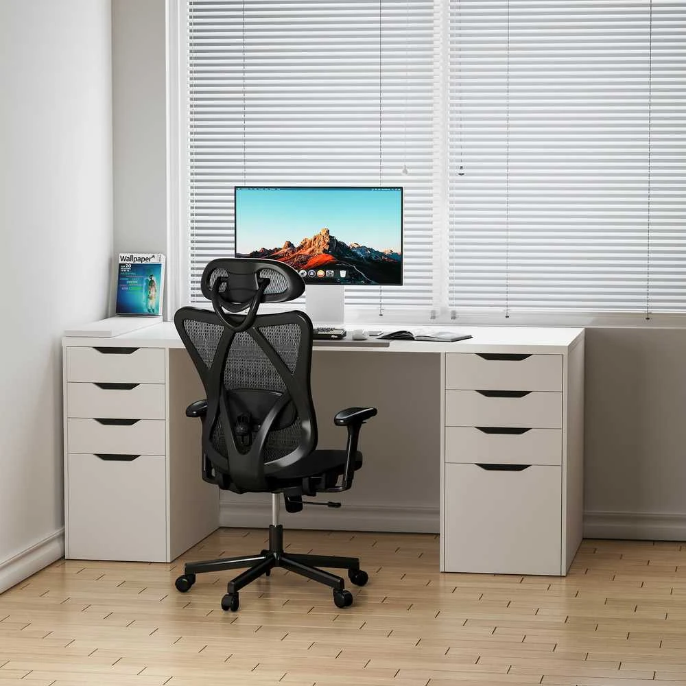 ErgoWork Lumbacker -työtuoli, musta