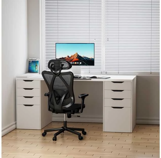ErgoWork Lumbacker -työtuoli, musta