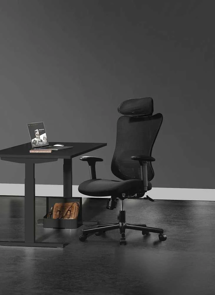 ErgoWork Lumbacker -työtuoli, musta