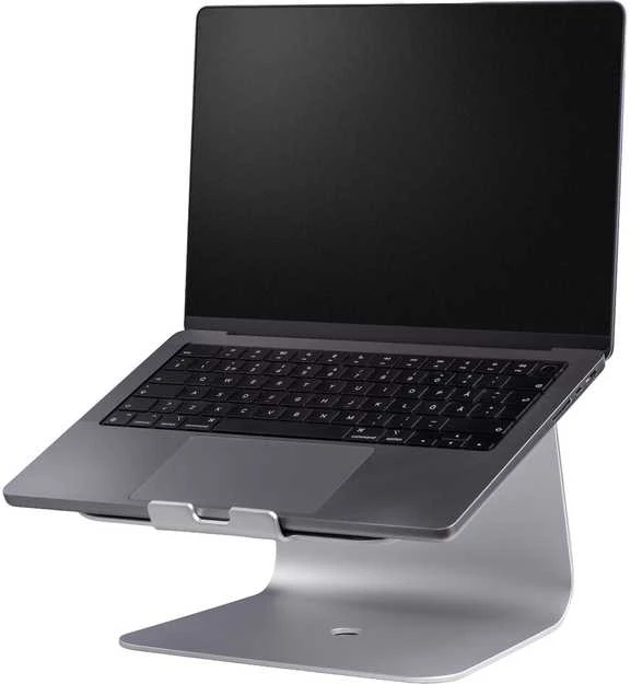 ErgoWork Nova Nešiojamas kompiuteris Stand -kannettavalle tietokoneelle, hopea