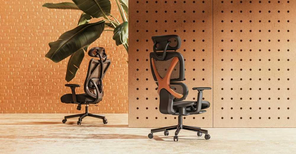 ErgoWork SpineX -työtuoli, musta