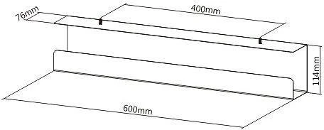 ErgoWork Steel Cable Rack kabelių lovelis, juodas