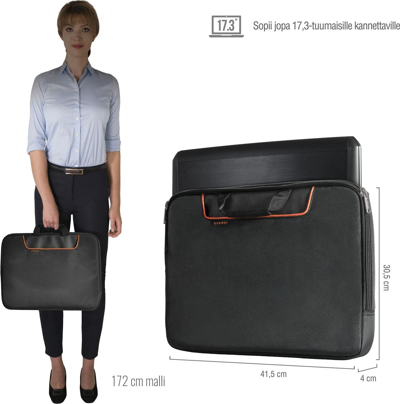 Krepšys do laptopa EVERKI Sleeve 17.3"