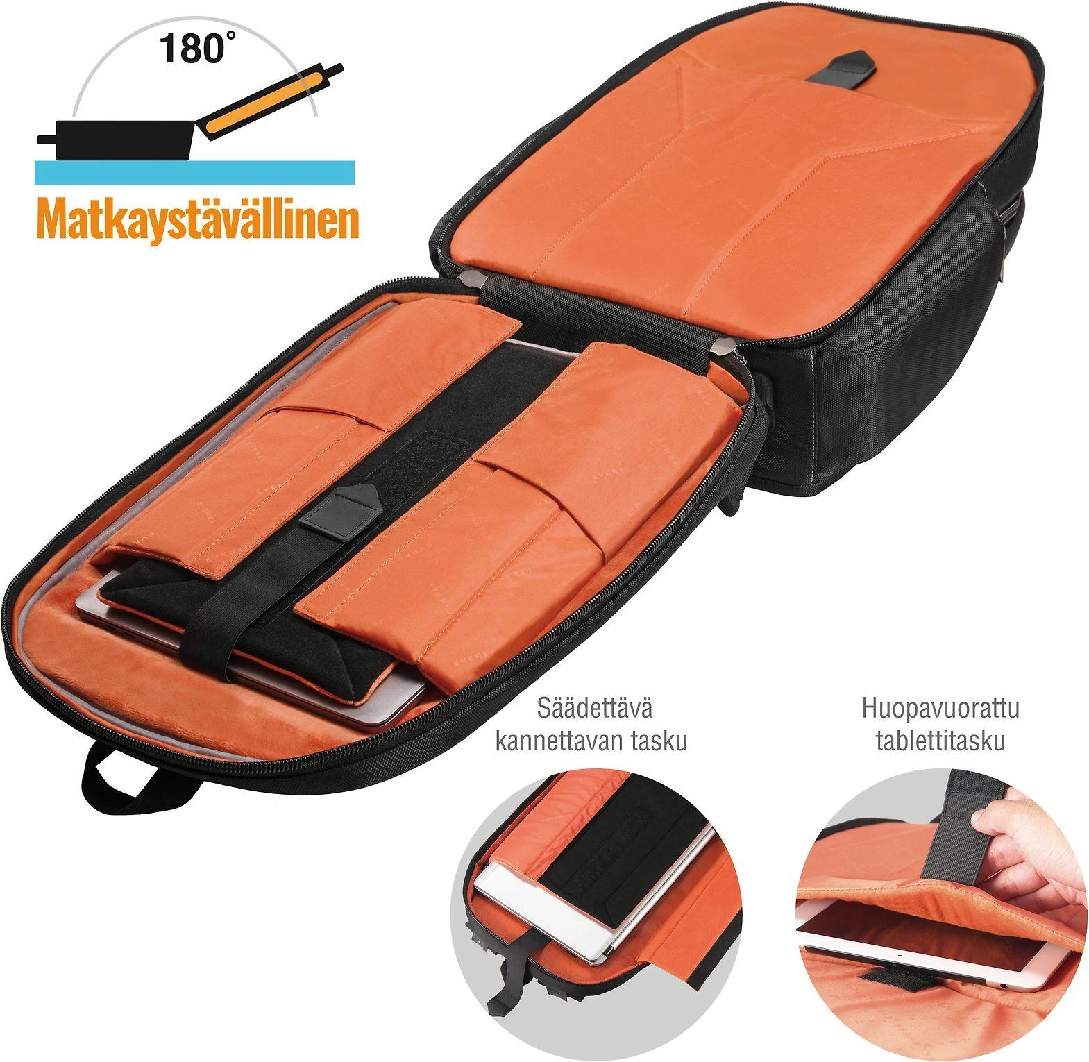Kuprinė na laptop EVERKI Atlas 11-15.6"