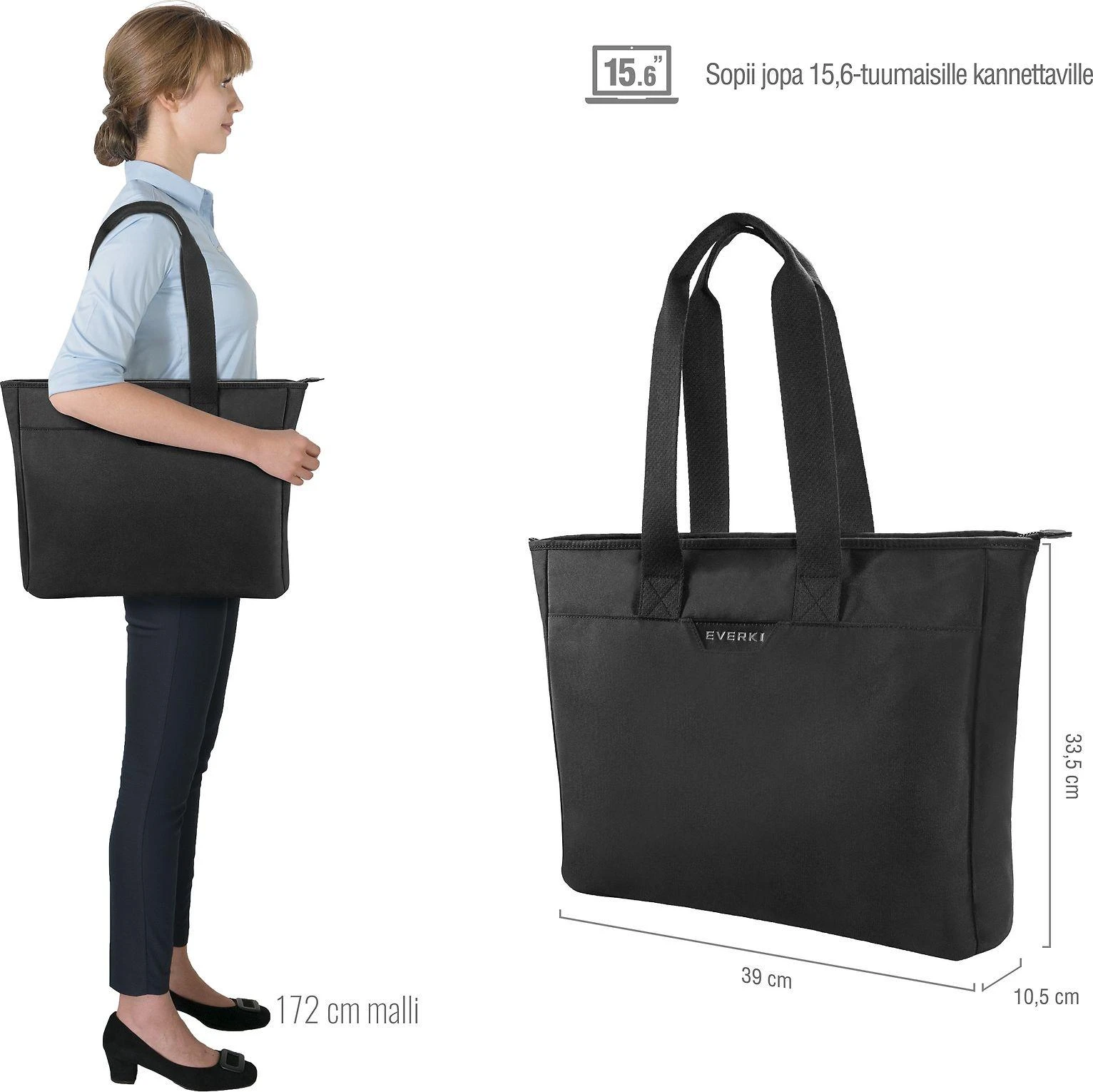 Krepšys do laptopa EVERKI Shopper 15.6"