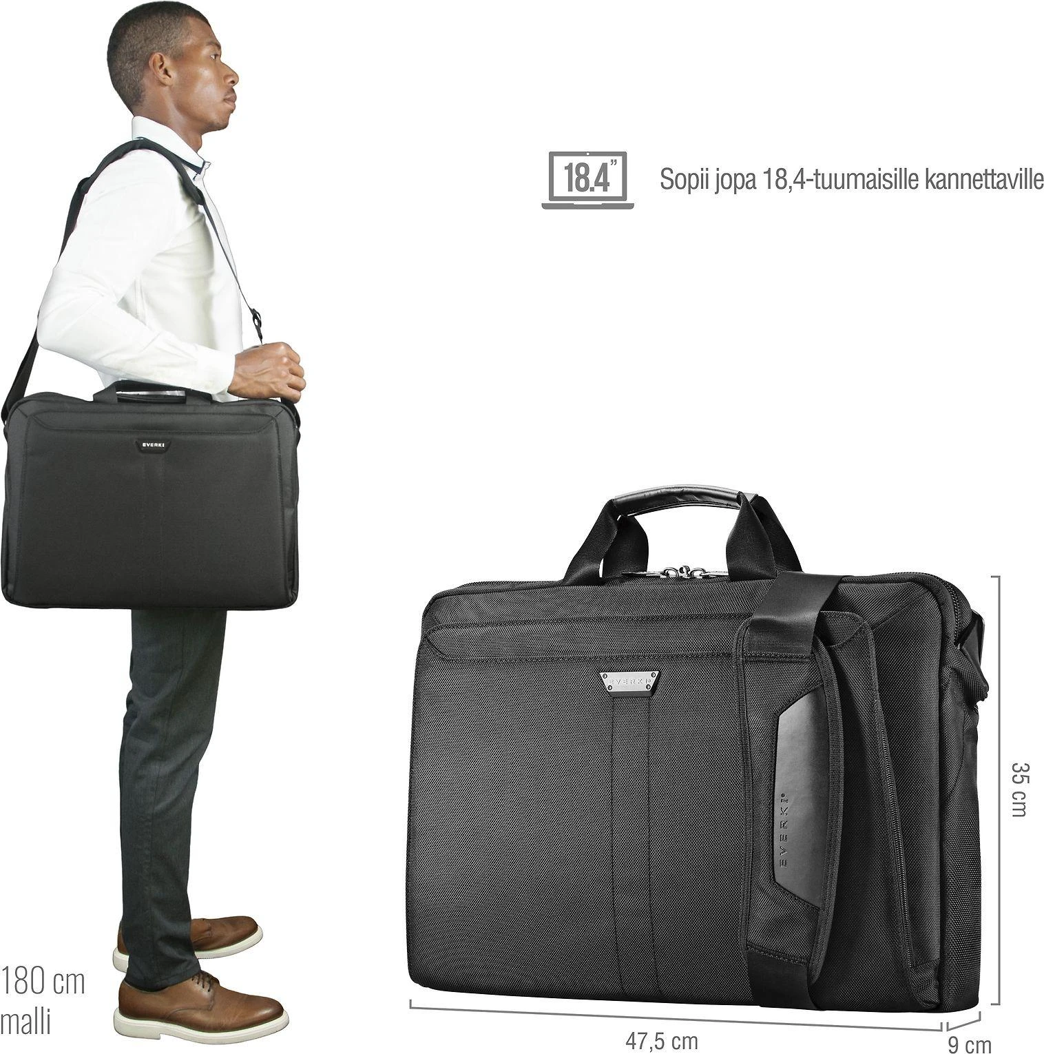 Krepšys do laptopa EVERKI Lunar do 18.4"