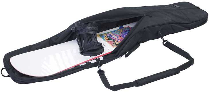 Evoc BOARD BAG L -lumilautapussi, musta (165cm)