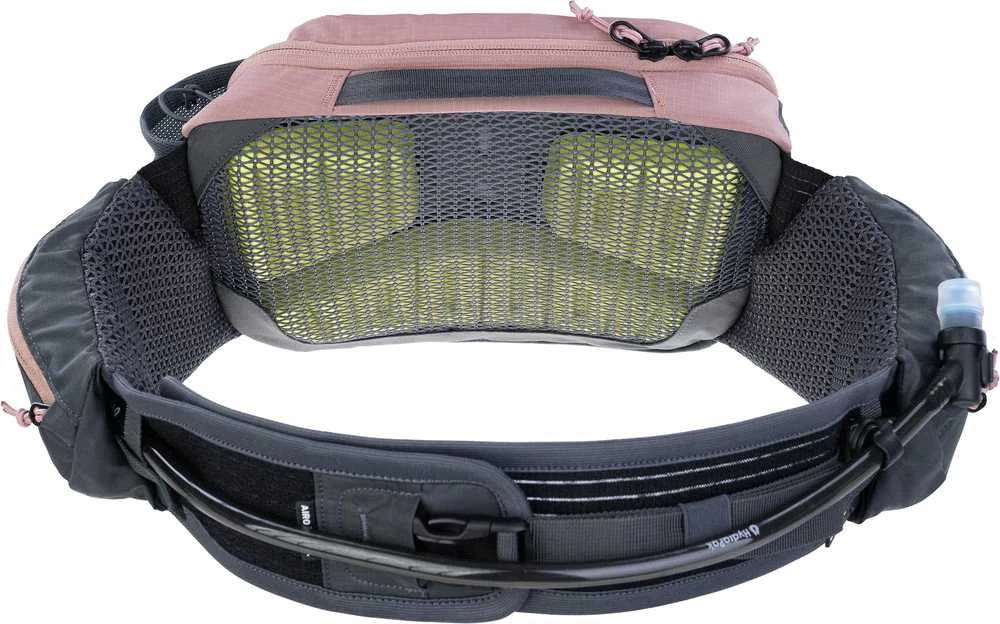 Evoc HIP PACK PRO 3 vyölaukku 1,5 l juomarakolla, pinkki/harmaa