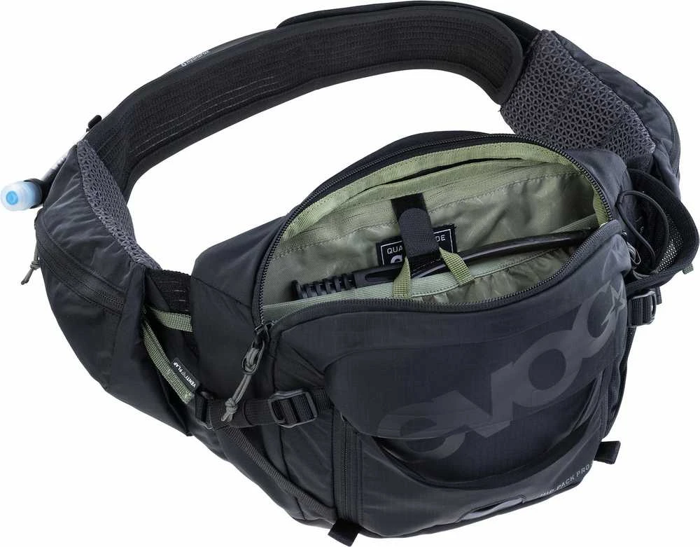 Evoc HIP PACK PRO 3 vyölaukku 1,5 l juomarakolla, musta