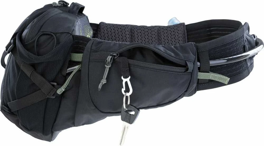 Evoc HIP PACK PRO 3 vyölaukku 1,5 l juomarakolla, musta