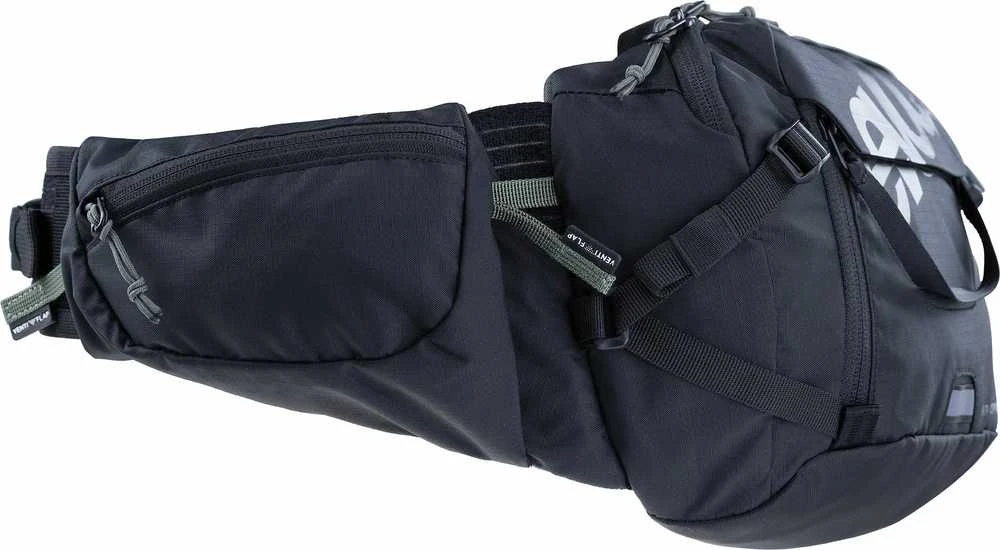Evoc HIP PACK PRO 3 vyölaukku 1,5 l juomarakolla, musta