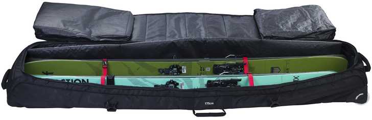 Evoc SNOW GEAR ROLLER M -suksipussi, musta (160cm)