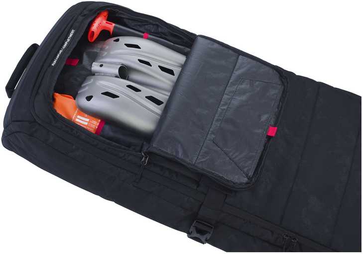 Evoc SNOW GEAR ROLLER M -suksipussi, musta (160cm)