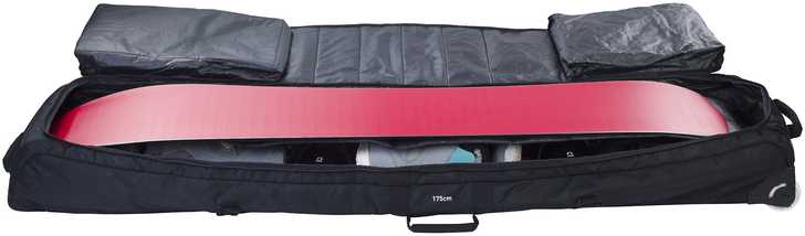Evoc SNOW GEAR ROLLER XL -suksipussi, musta (195cm)