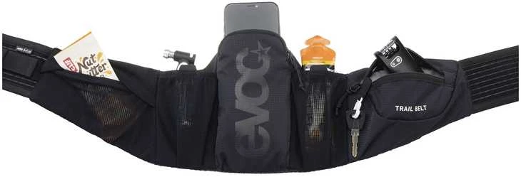 Evoc Trail Belt – vaizdas su pripildytais skyreliais