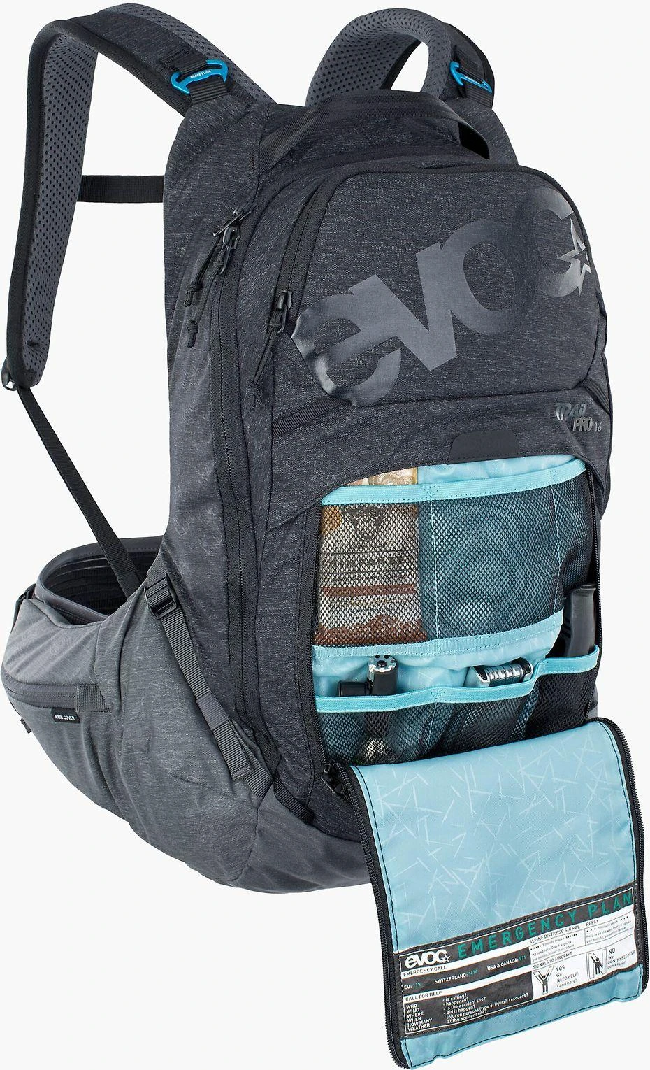 Evoc TRAIL PRO 16 kuprinė S / M, juoda