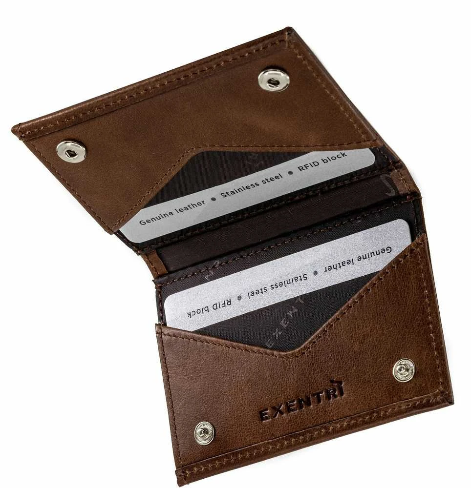 Exentri Miniwallet -lompakko, hasselpähkinä