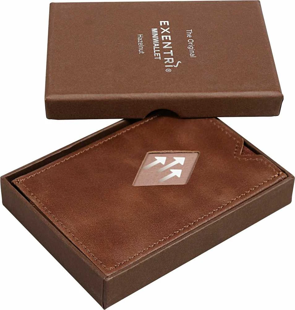 Exentri Miniwallet -lompakko, hasselpähkinä