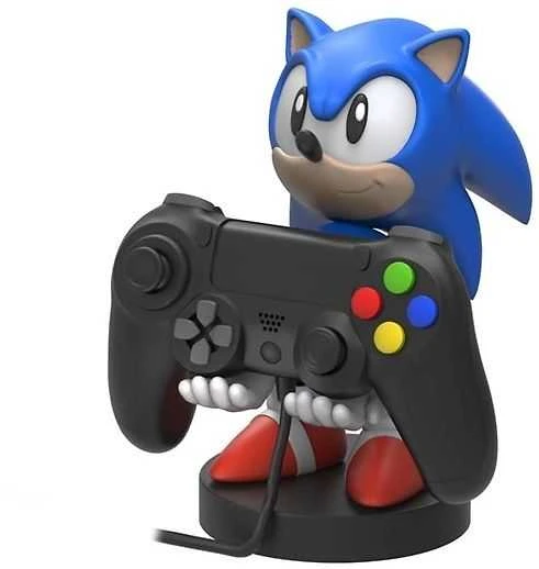 Exquisite Gaming Cable Guys: Sonic The Hedgehog - Sonic, Telefono arba Valdiklio laikiklis. Komplekte USB kabelis