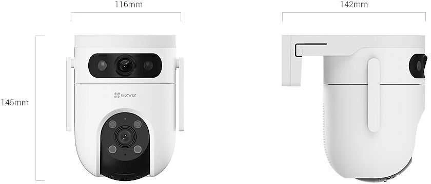 Saugumo Kamera - EZVIZ H9c Dual 2K Skliautas IP Lauko 2304 x 1296 Pikselių