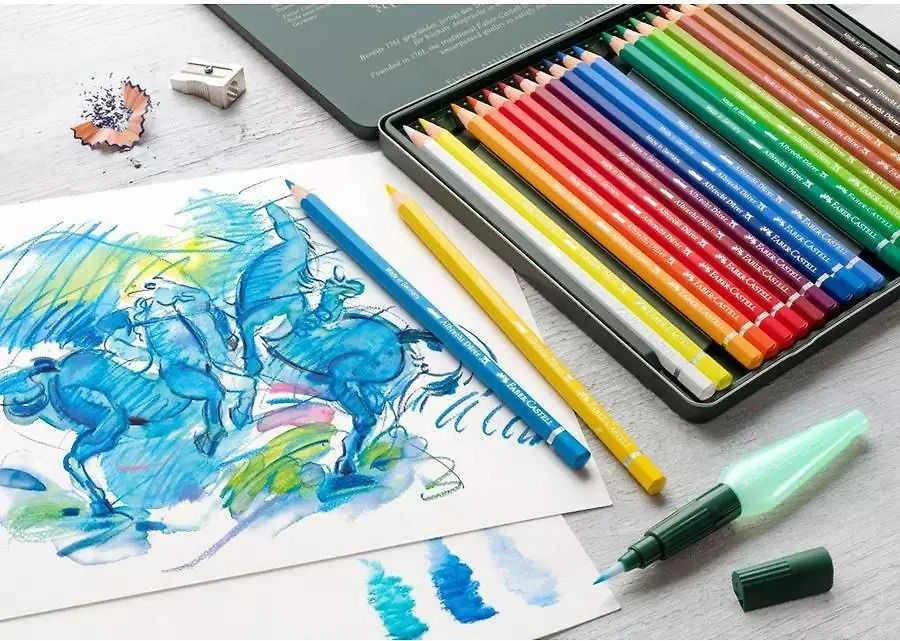 Spalvoti akvareliniai pieštukai Faber-Castell Albrecht Dürer, 24 spalvos