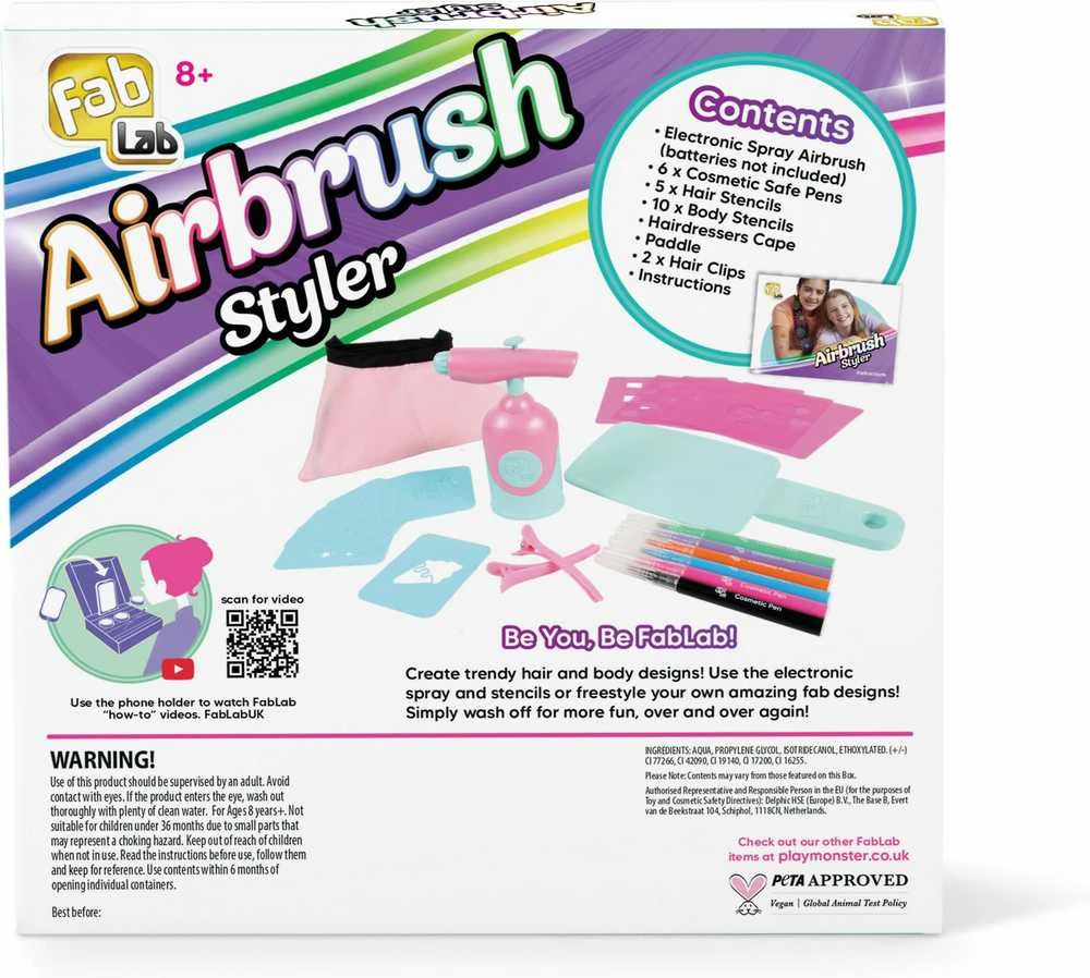 Storey Publishing Llc FabLab Airbrush Styler – tatuiruotės įrenginys