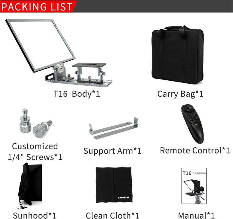 „Feelworld“ teleprompteris TP16