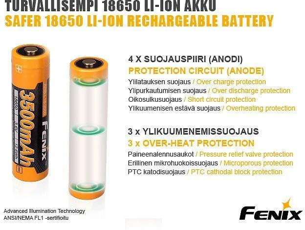 Fenix ARB-L18 akumuliatorius (18650 3500 mAh 3,6 V)