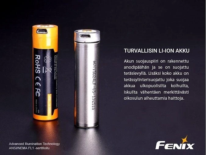 "Fenix" USB akumuliatorius ARB-L18U (18650 3500 mAh 3,6 V)
