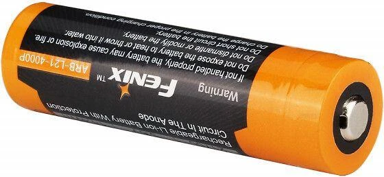 Fenix 21700 ličio jonų akumuliatorius, oranžinis korpusas