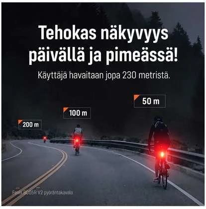 Adar Fenix BC05R V2.0 galinis žibintas, 15 lm