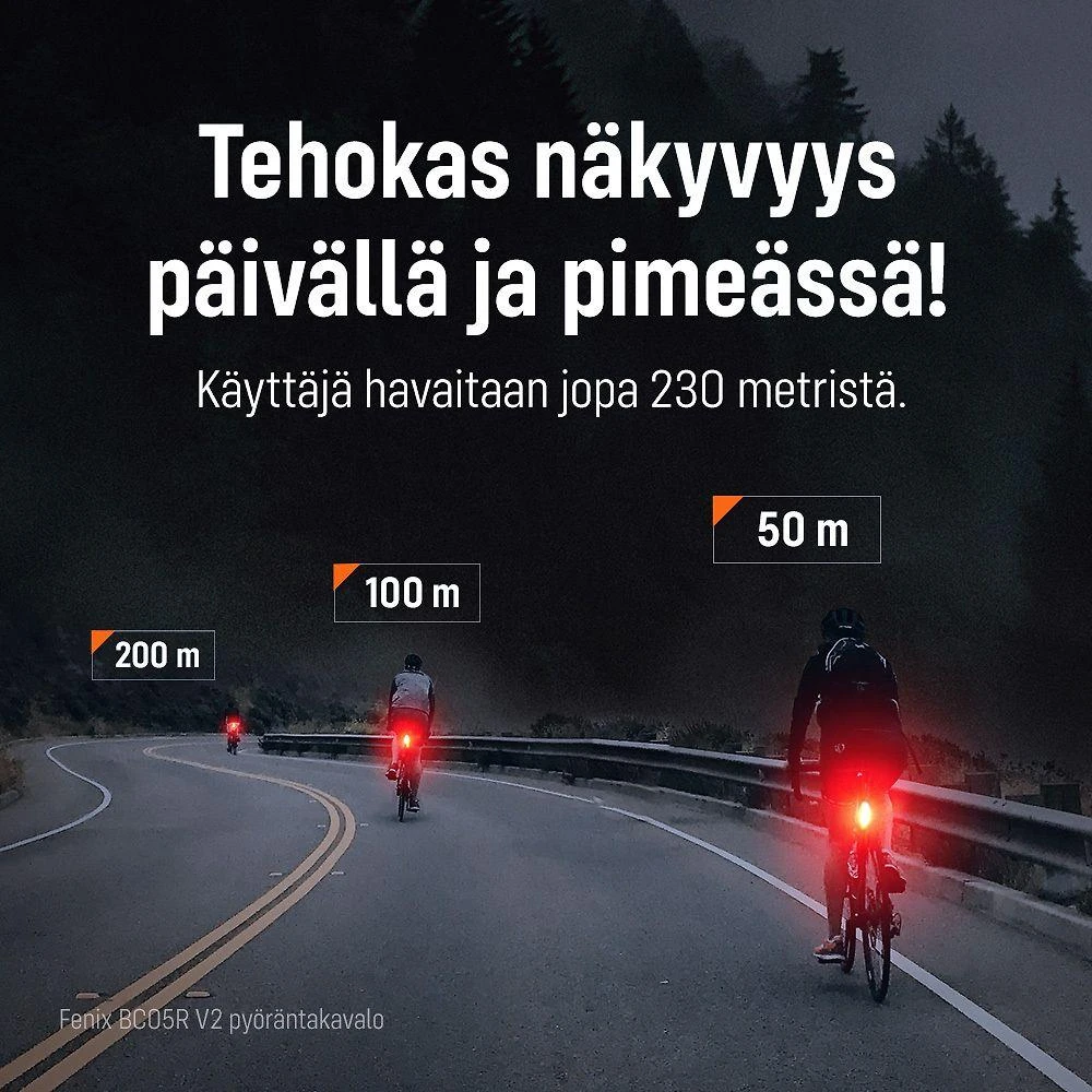 Adar Fenix BC05R V2.0 galinis žibintas, 15 lm