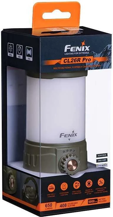 Fenix CL26R Pro stovyklavimo žibintas