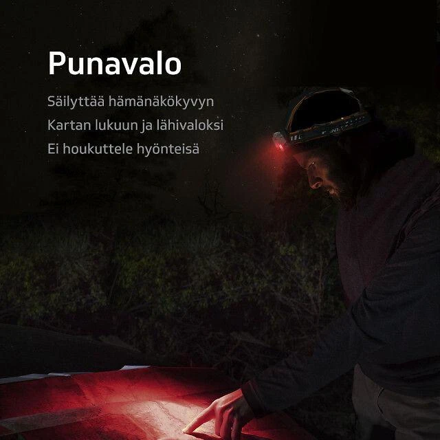 LED prožektorius-žibintuvėlis ant galvos Fenix ​​HP16R