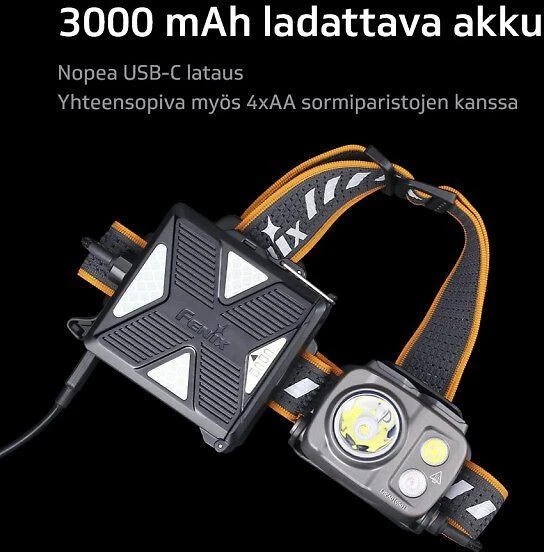 LED prožektorius-žibintuvėlis ant galvos Fenix ​​HP16R