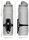 Gertuvė su laikikliu Fidlock Twist 800ml juoda